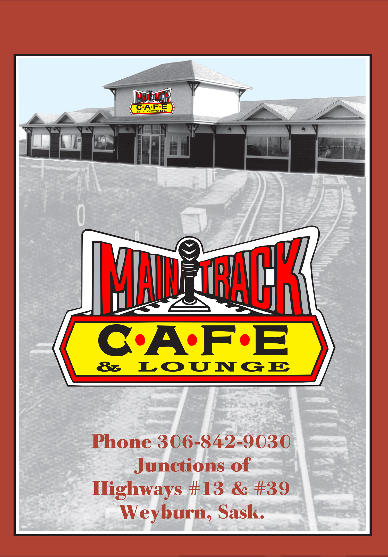 Main Track Cafe menu